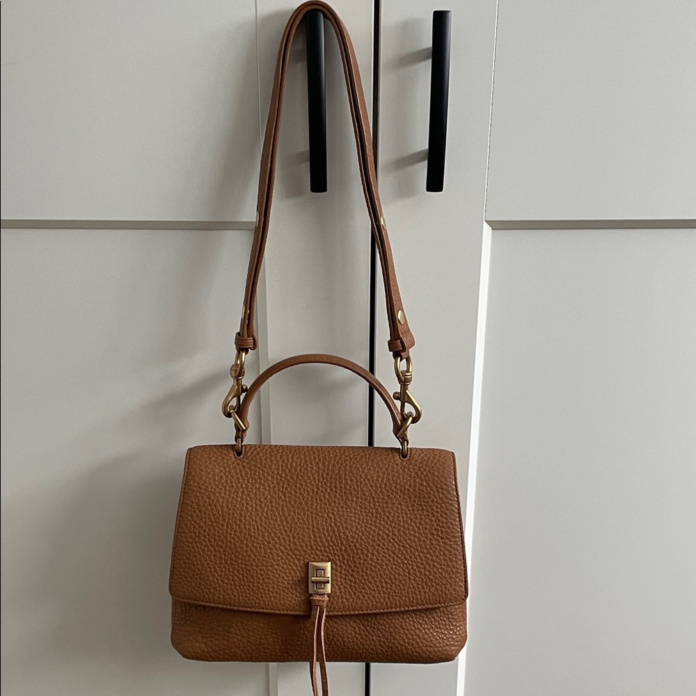 Rebecca Minkoff Darren Top Handle Messenger Leather Handbag